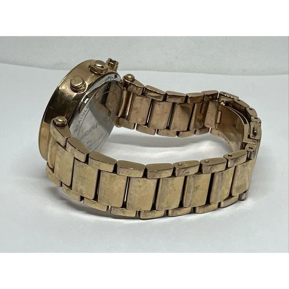 Michael Kors Parker MK5491 Women's Gold Stainless Steel Analog Dial Watch NUL34